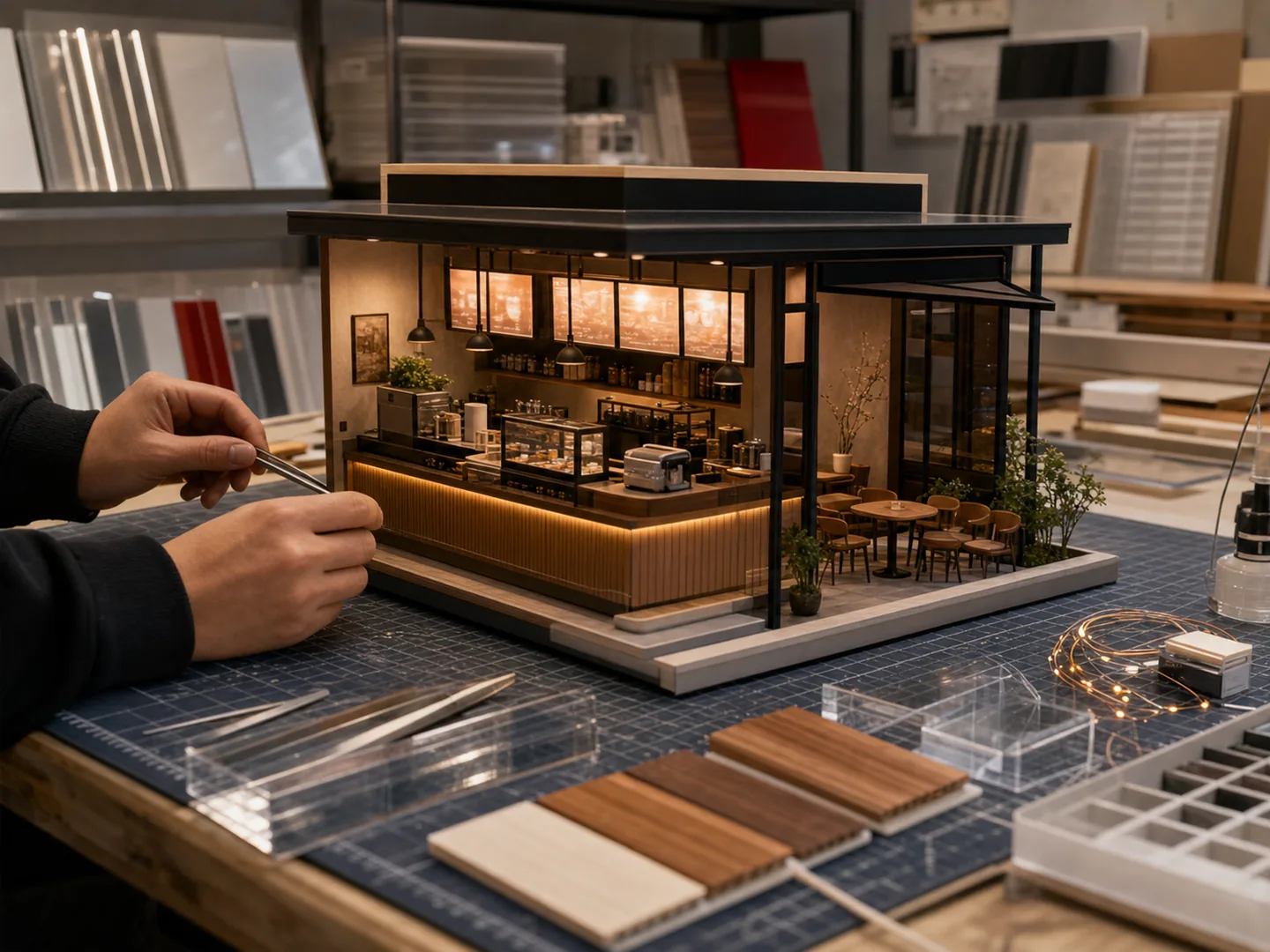 How to brief a custom miniature display scene